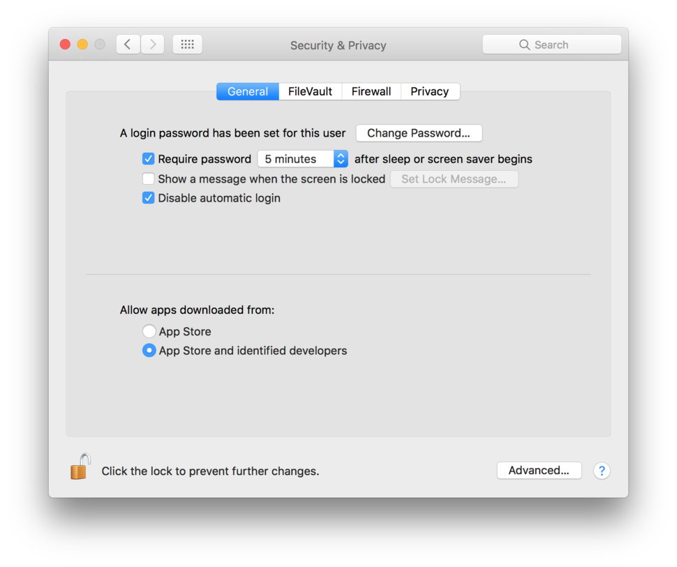 Allow Apps Downloaded From Anywhere Mac Sierra